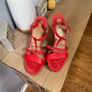 Salvatore Ferragamo Women's Vibrant Red Heels